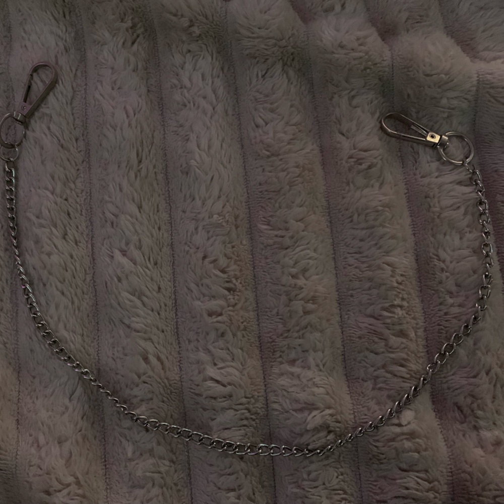 Silver chain for pants